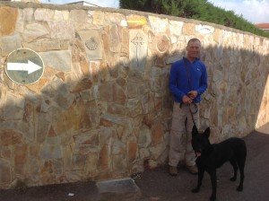 Routemarks to Santiago in Aljucen