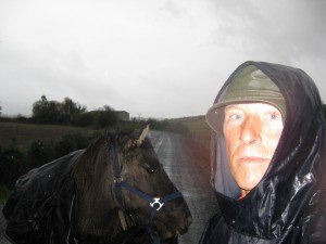 pouring rain. Leon refuses. Tosca hides under bush