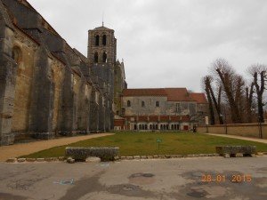 side of the church of Vezelay
