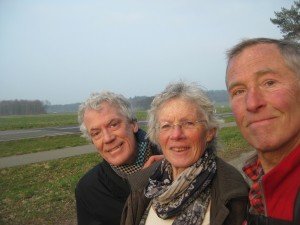 José en Siep lopen mij tegemoet door Montferland