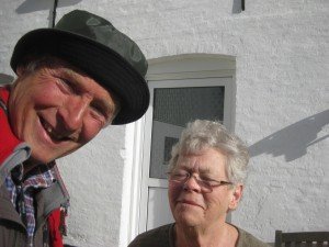 Mijn gastvrouw. Morgen is ze 50 j. getrouwd, met dezelfde.