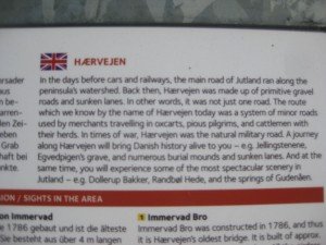 Onderweg veel infoborden over de geschiedenis van de route
