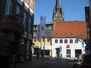 Hoofdstraat en plein Flensburg