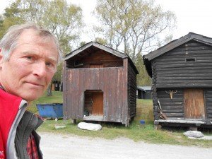 Hutten op camping van middagpauze Varphaugengard