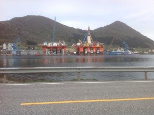 Olieplatform, op weg terug naar Oslo