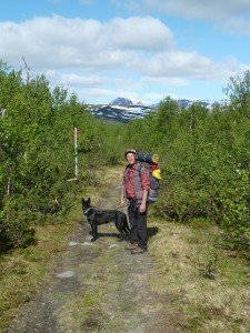 Hoog in de bergen in Lapland, het land der Samen