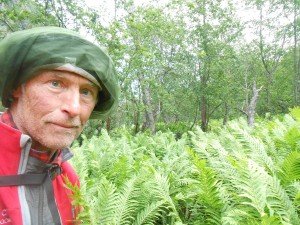 Kletsnatte varens in drassige ondergrond met daar doorheen geultjes